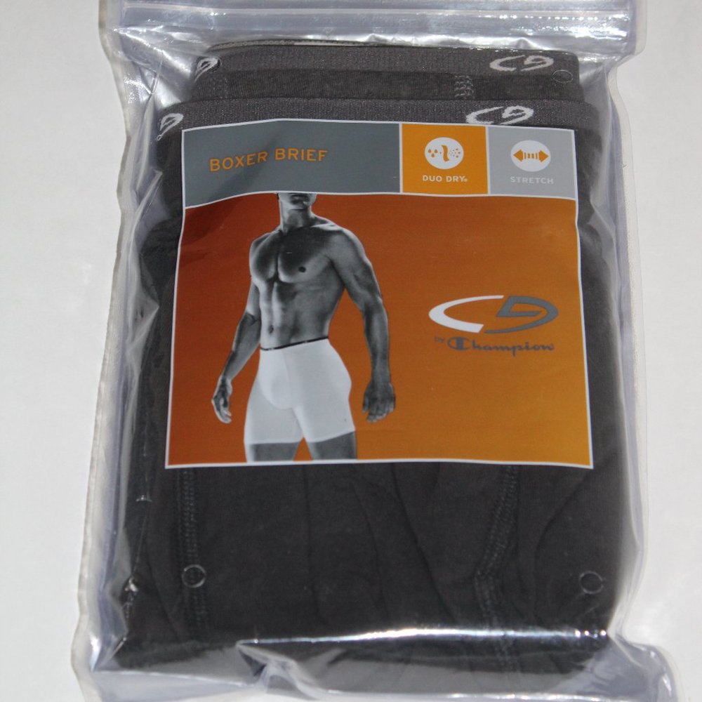 C9 by Champion 2 Pair Boxer Brief -1 Black, 1 Grey Size: S